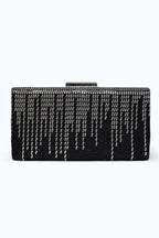 Gümüş Matris: El İşlemesi Dikey Kristal Kutu Abiye Çanta